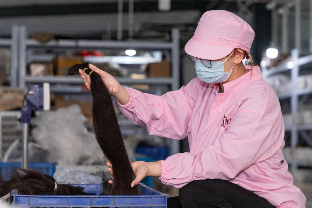 Human hair bundle inspection